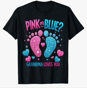 Gender reveal Grandma tee Medium